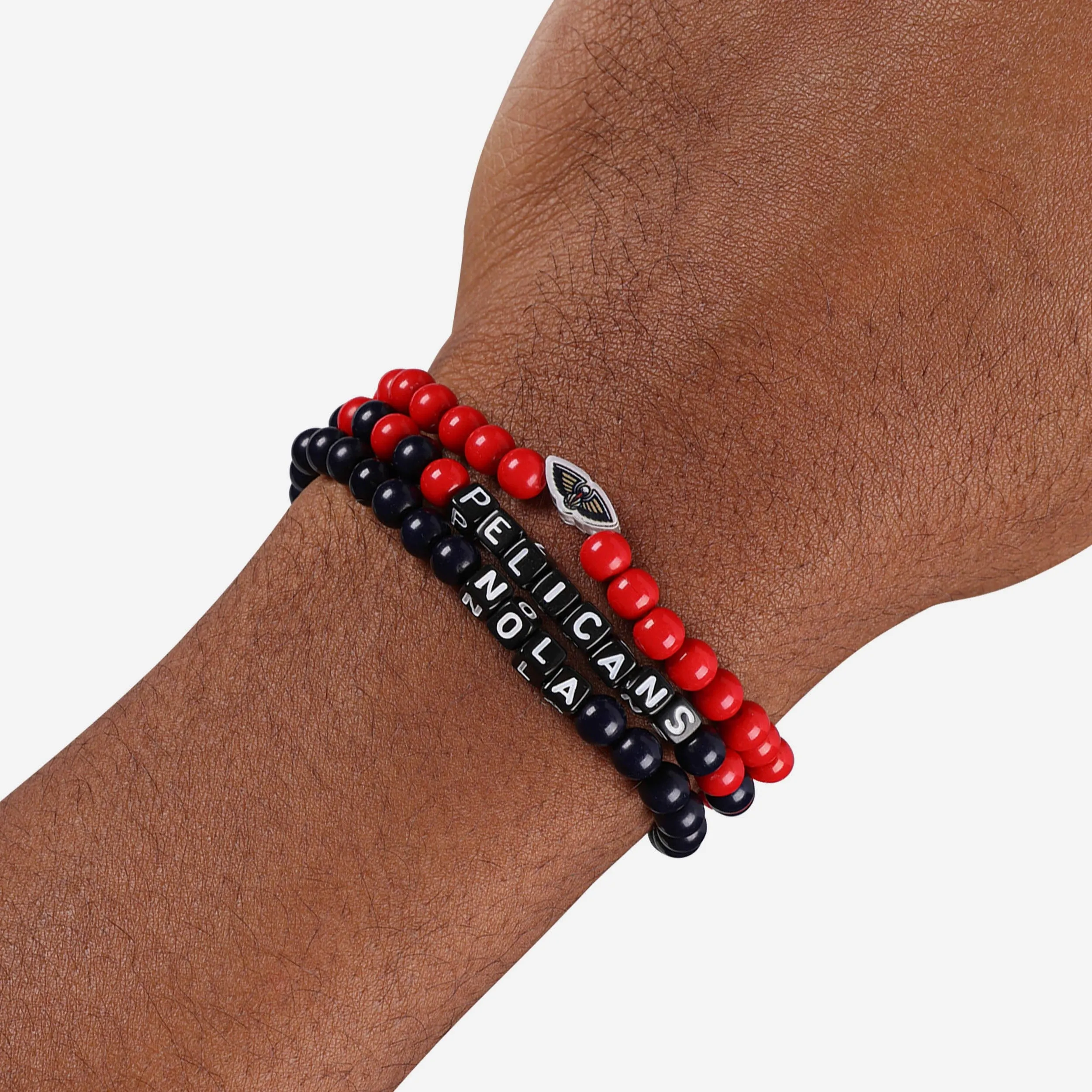 New Orleans Pelicans 3 Pack Beaded Friendship Bracelet