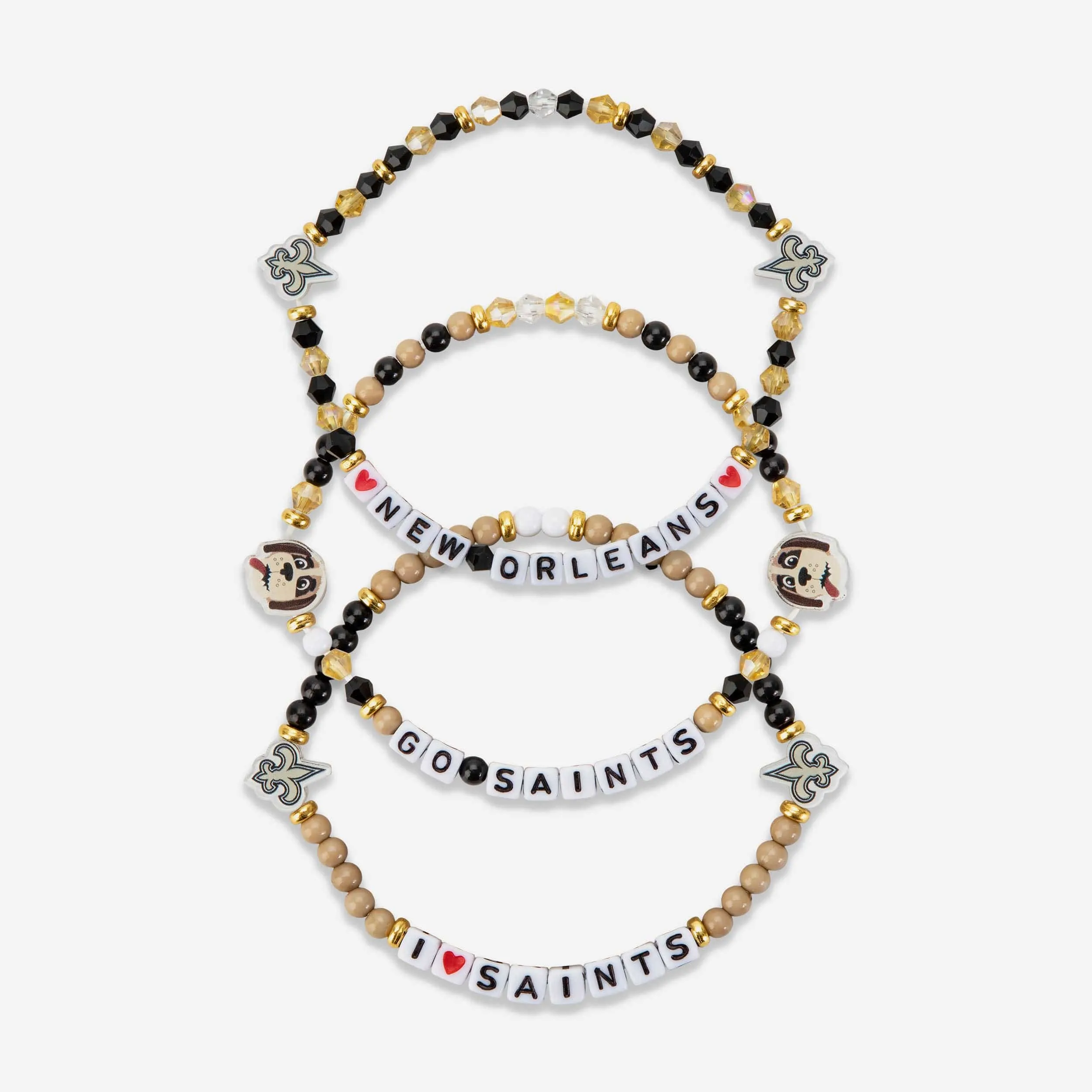 New Orleans Saints 3 Pack Friendship Bracelet