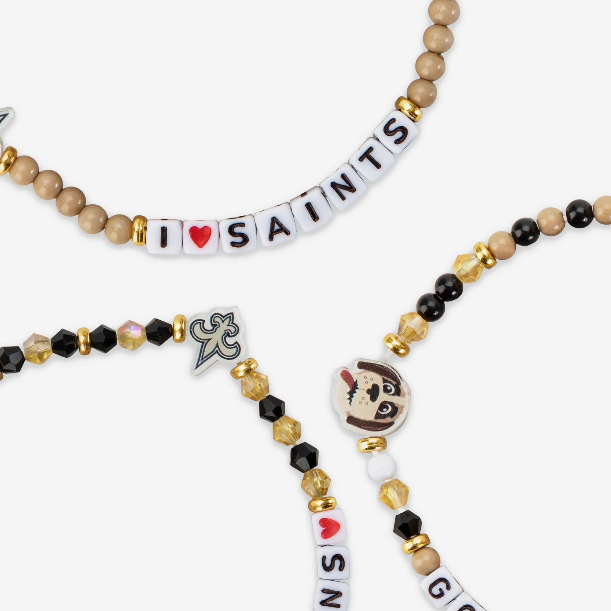 New Orleans Saints 3 Pack Friendship Bracelet