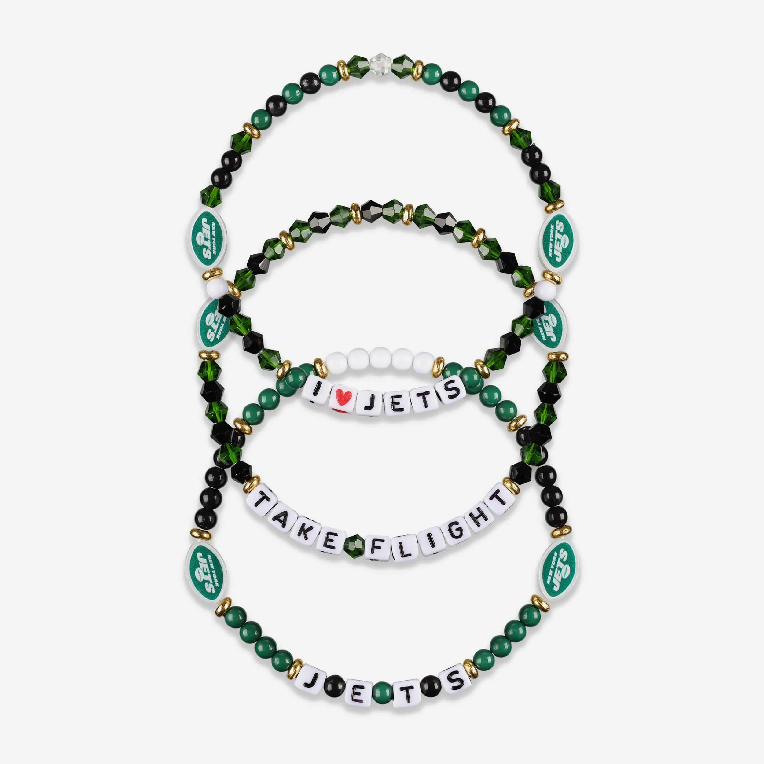 New York Jets 3 Pack Friendship Bracelet