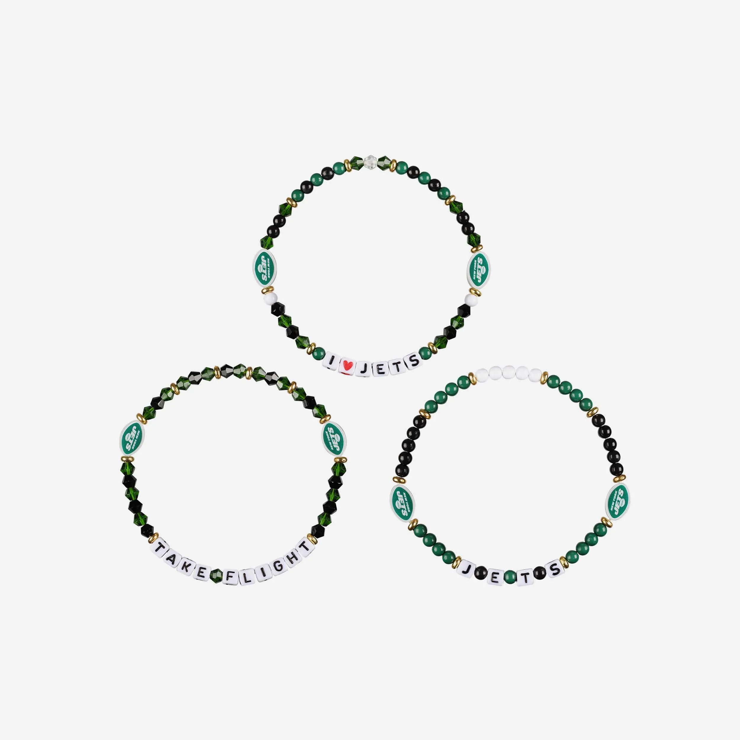 New York Jets 3 Pack Friendship Bracelet