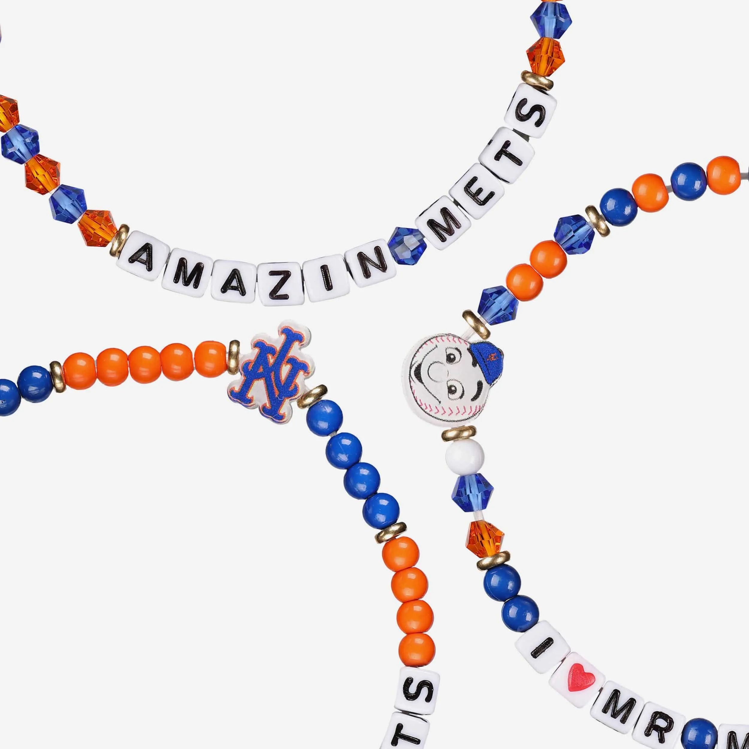 New York Mets 3 Pack Friendship Bracelet