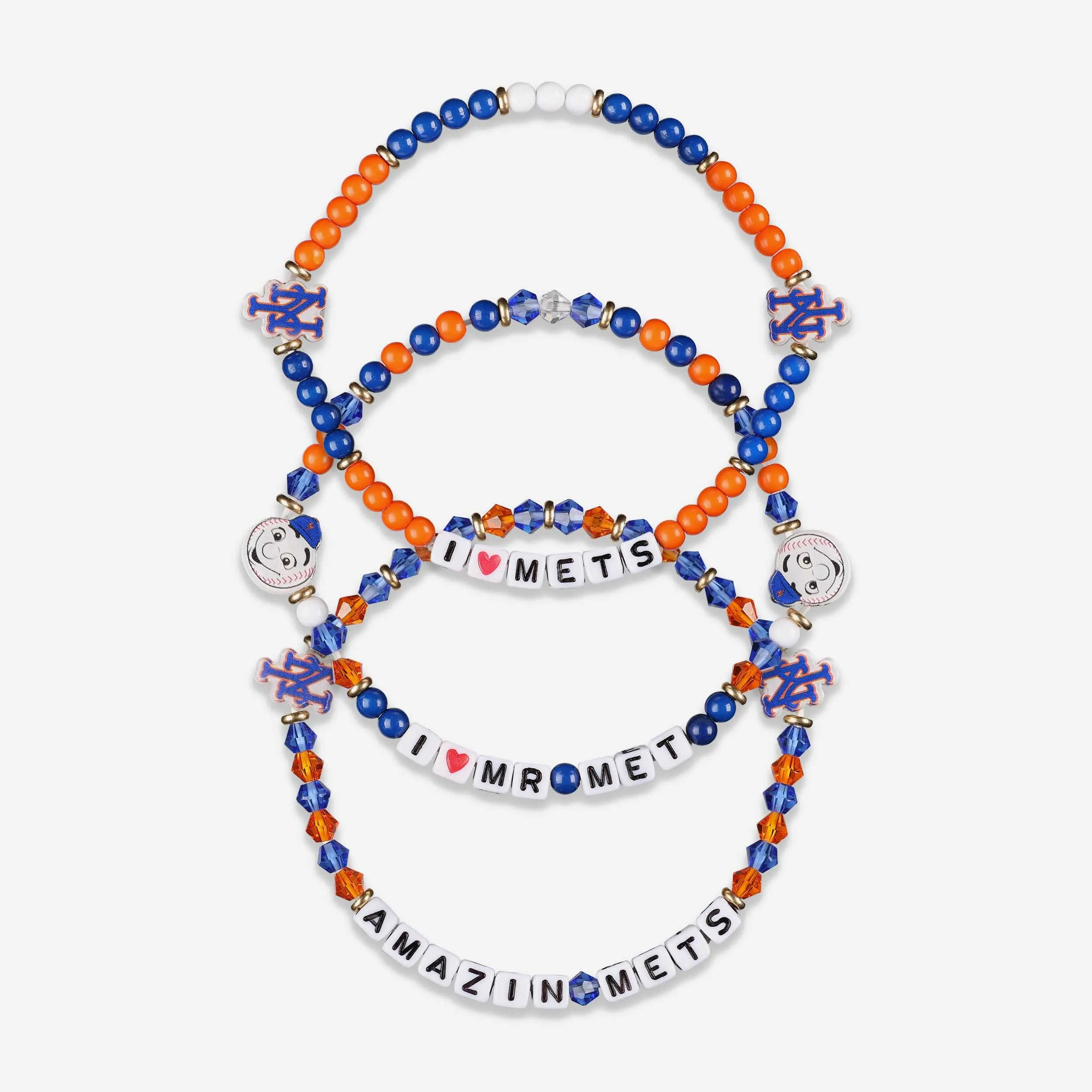 New York Mets 3 Pack Friendship Bracelet