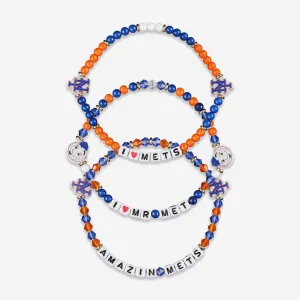 New York Mets 3 Pack Friendship Bracelet