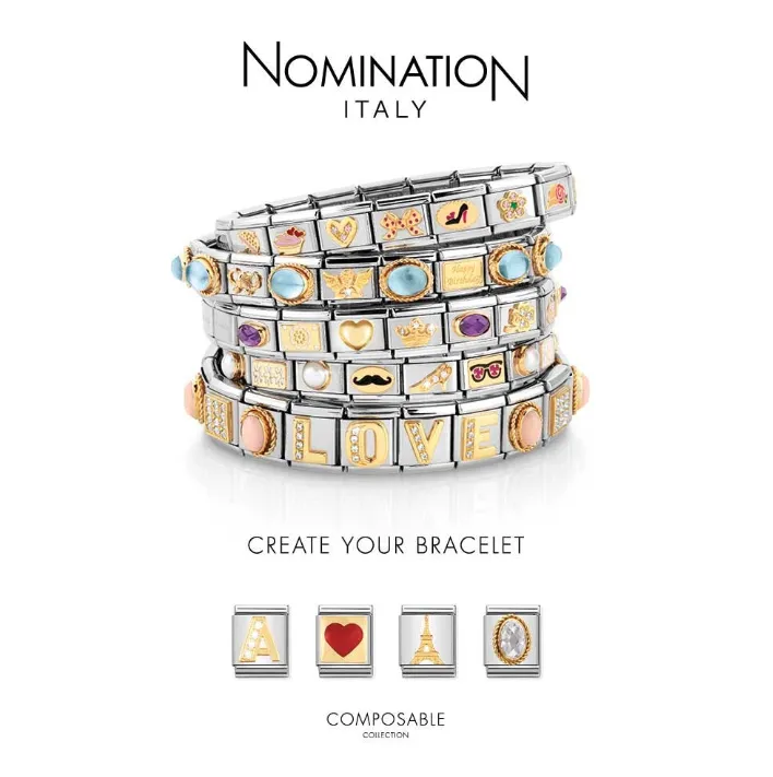 Nomination Seimia Dog Plate Charm