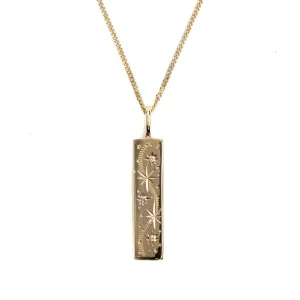 Oh my Diamond Stars 9ct Yellow Gold Necklace