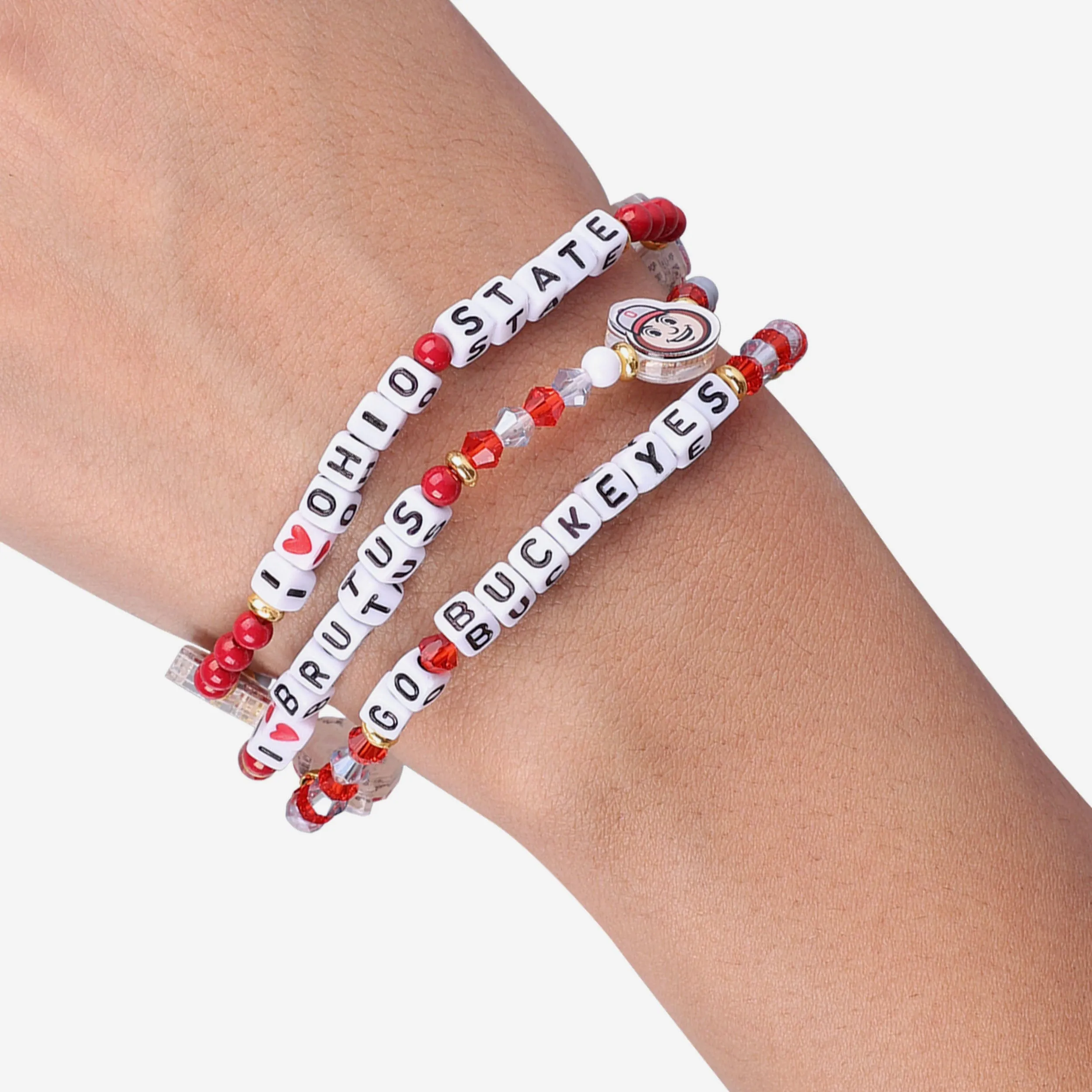 Ohio State Buckeyes 3 Pack Friendship Bracelet
