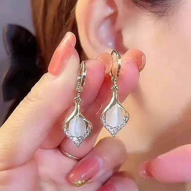 Opal Blossom Tassel Earring Collection