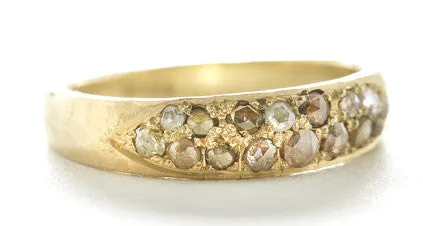 Opaque Diamond Caviar Ring