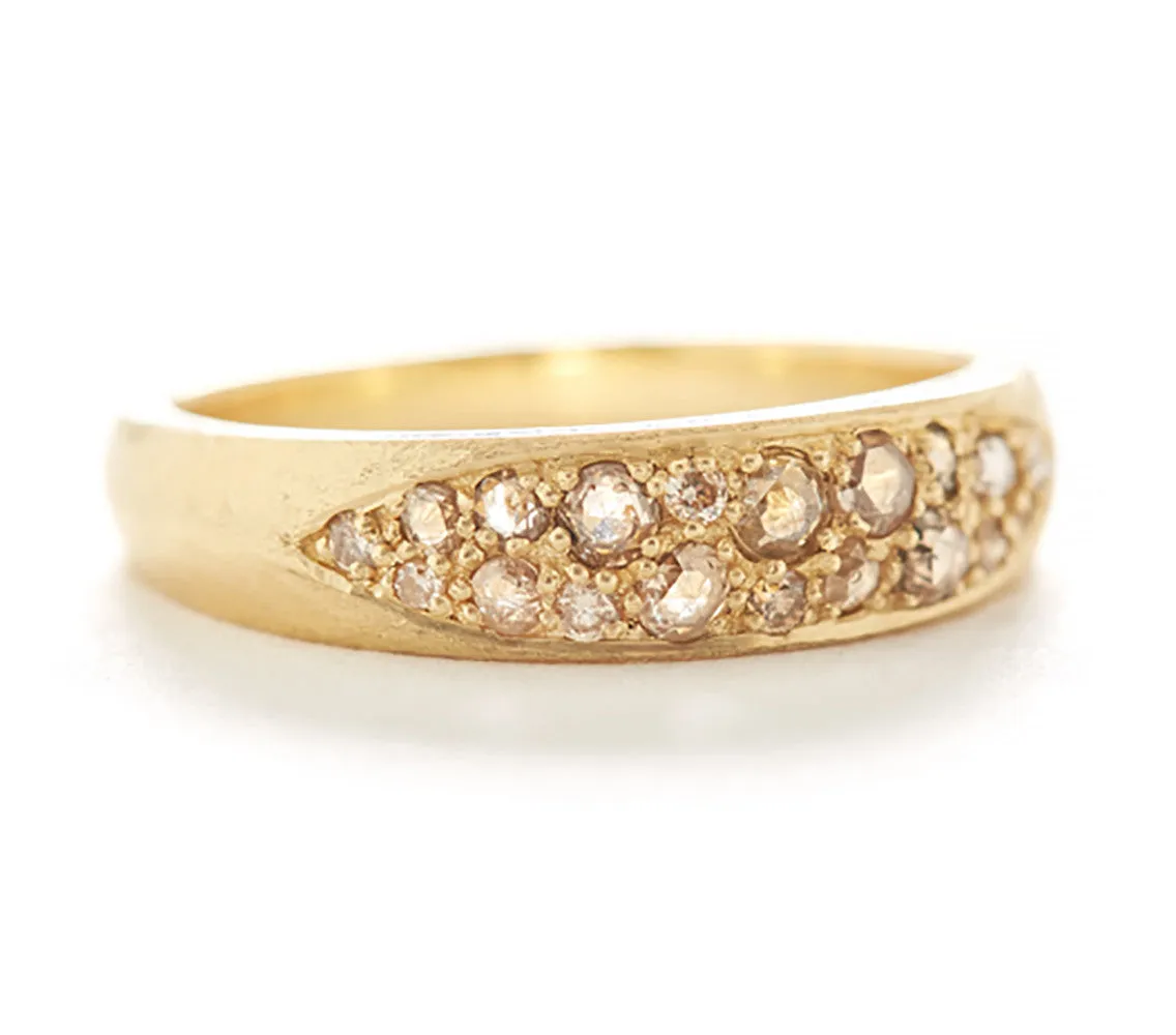 Opaque Diamond Caviar Ring