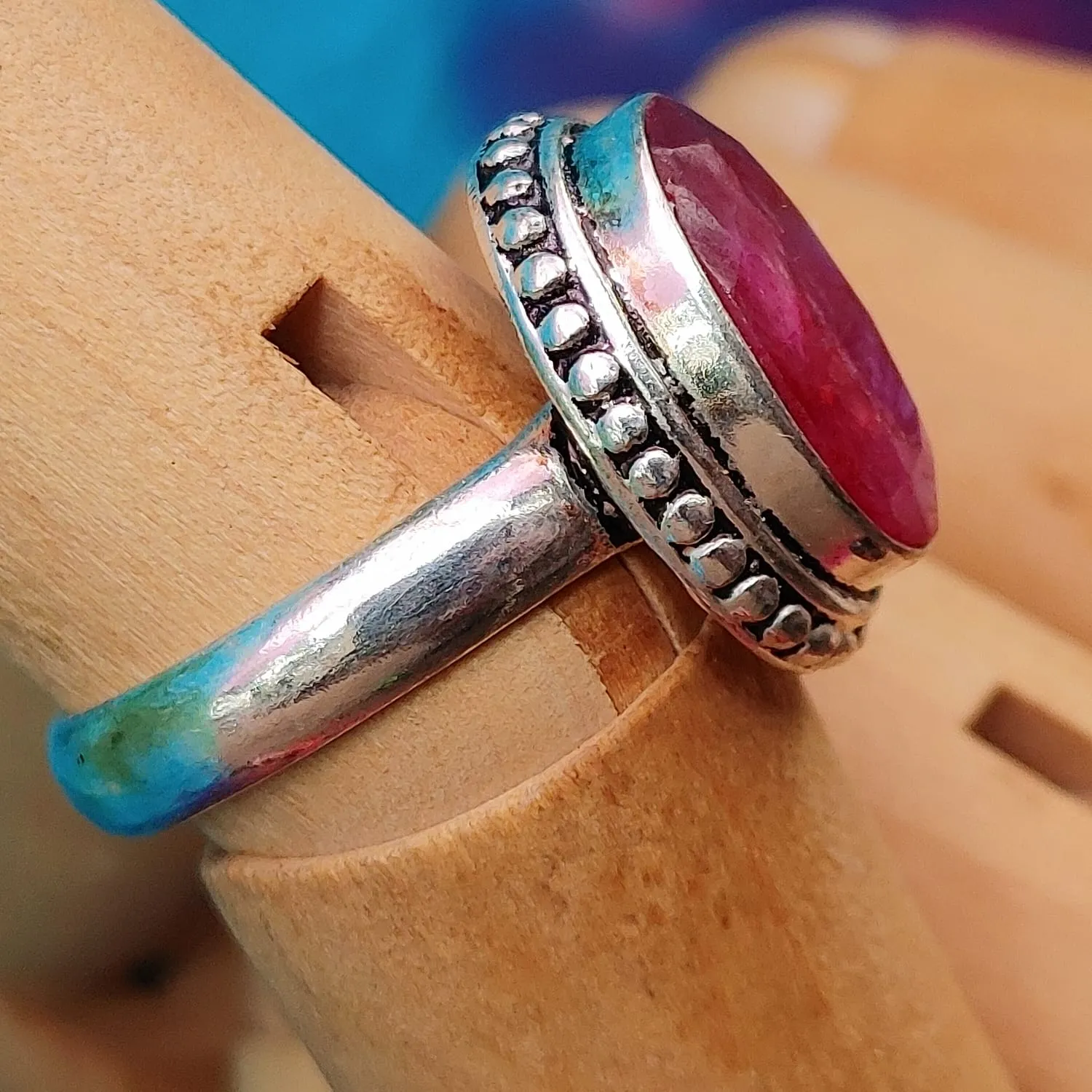 Oval Crystal Rings