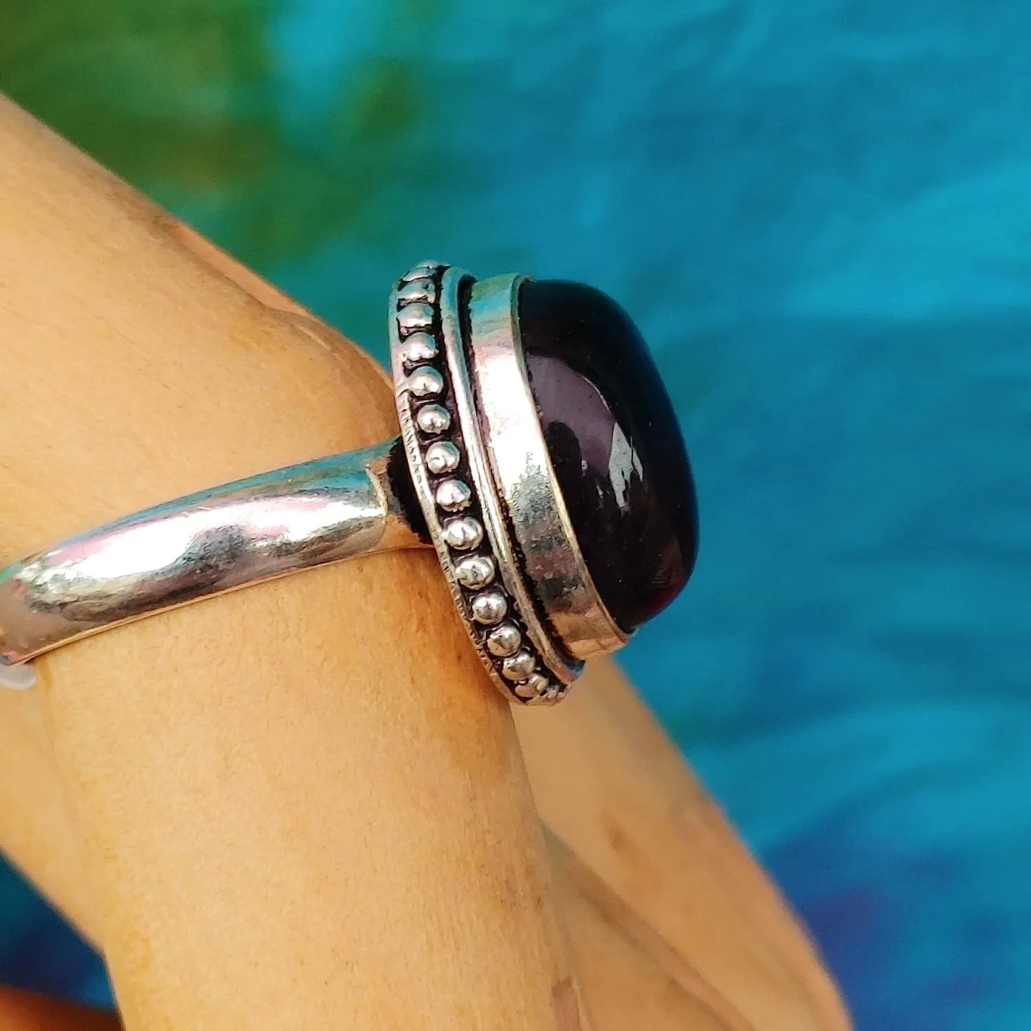 Oval Crystal Rings