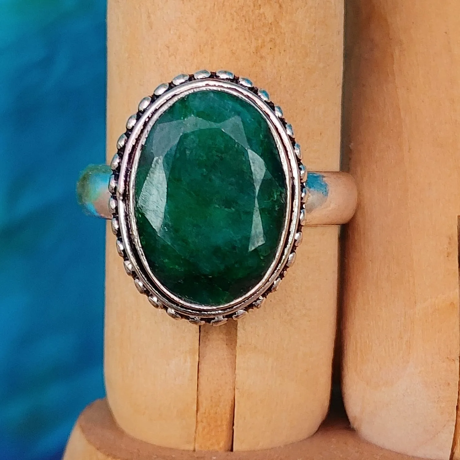 Oval Crystal Rings