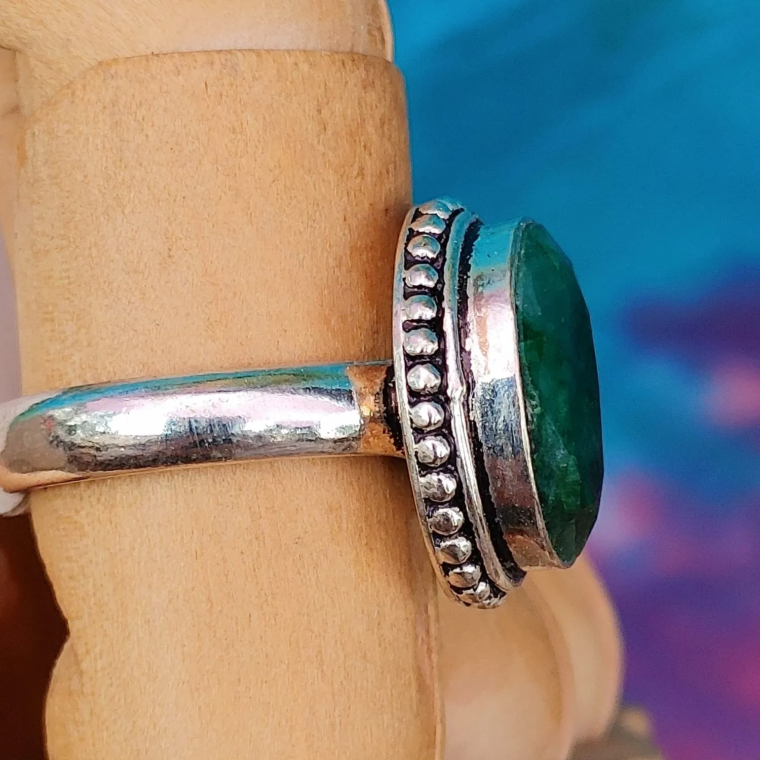 Oval Crystal Rings