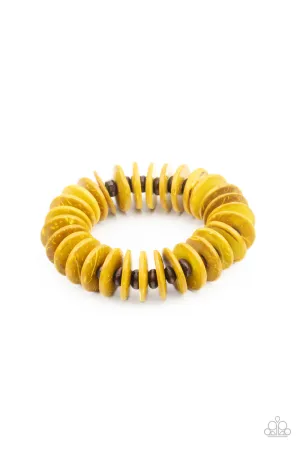 Paparazzi Caribbean Reefs - Yellow Bracelets