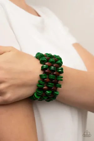 Paparazzi ♥ Galapagos Go-Getter - Green ♥ Bracelet