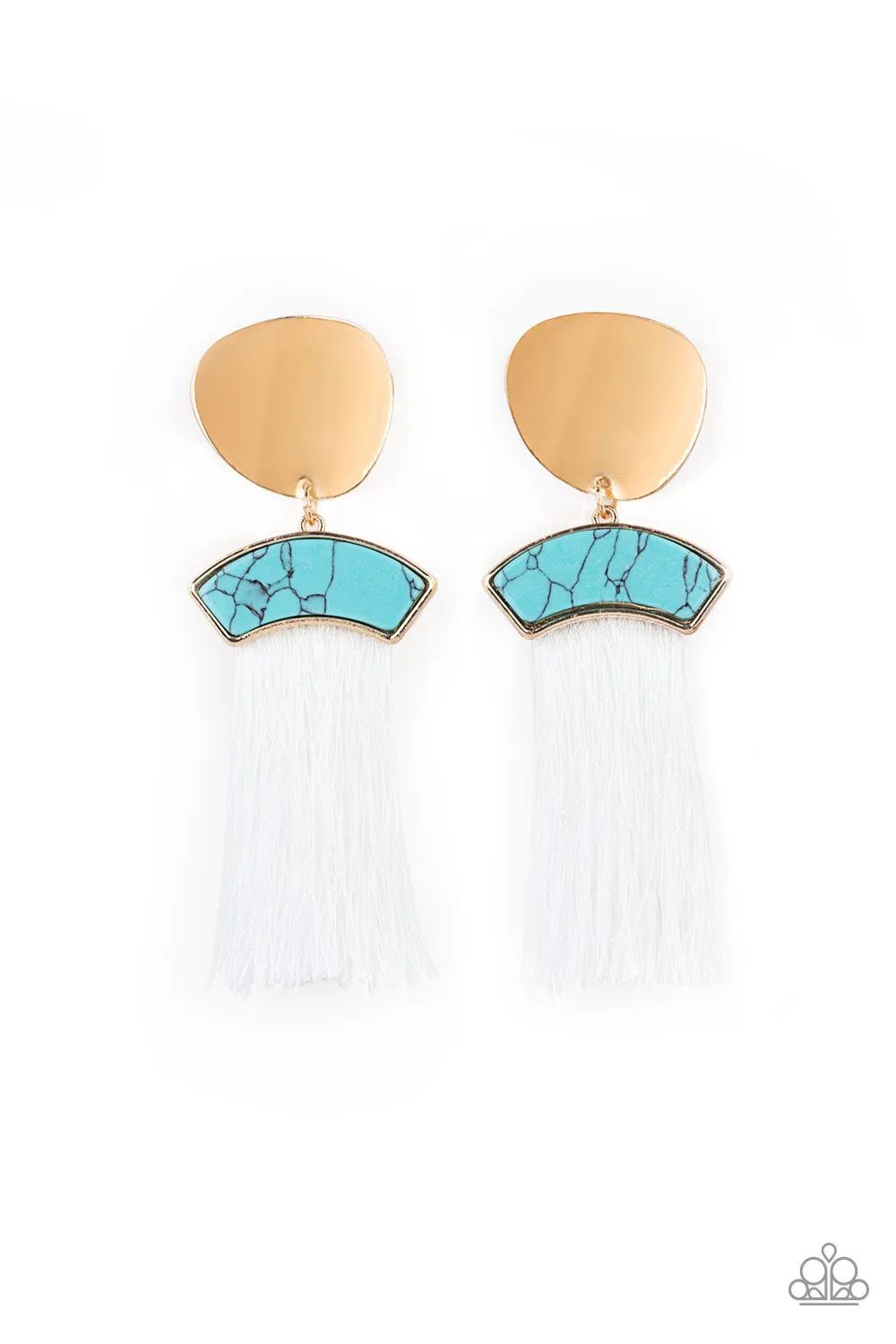 Paparazzi Insta Inca Earrings Blue