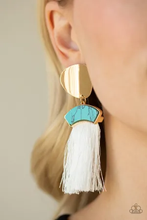 Paparazzi Insta Inca Earrings Blue