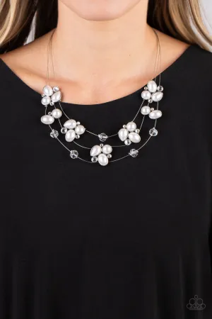 Paparazzi - Snow Angels - White Necklace