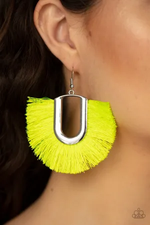 Paparazzi Tassel Tropicana Earrings Yellow
