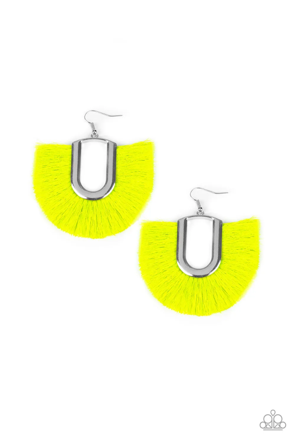 Paparazzi Tassel Tropicana Earrings Yellow