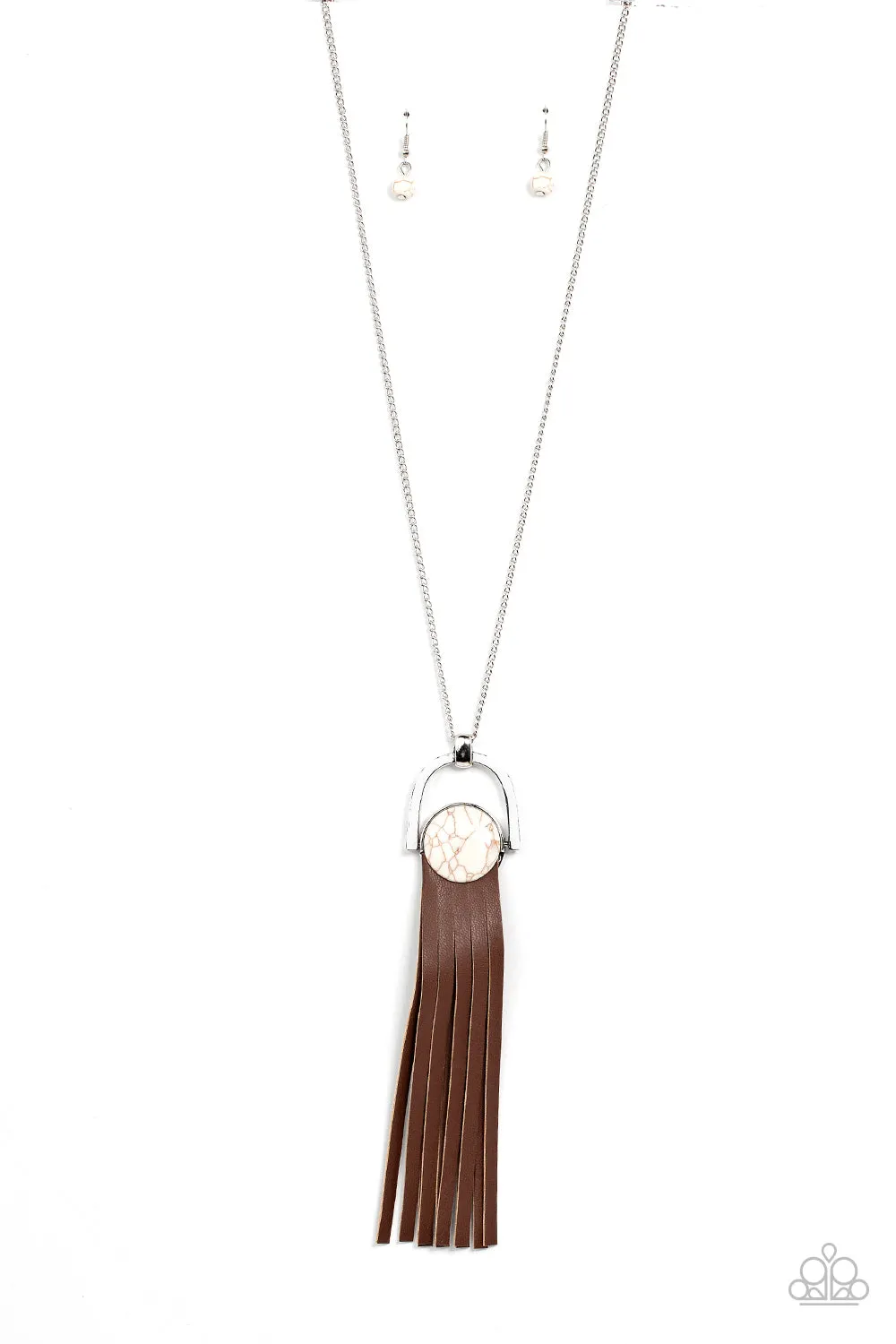 Paparazzi - Winslow Wanderer - White Necklace