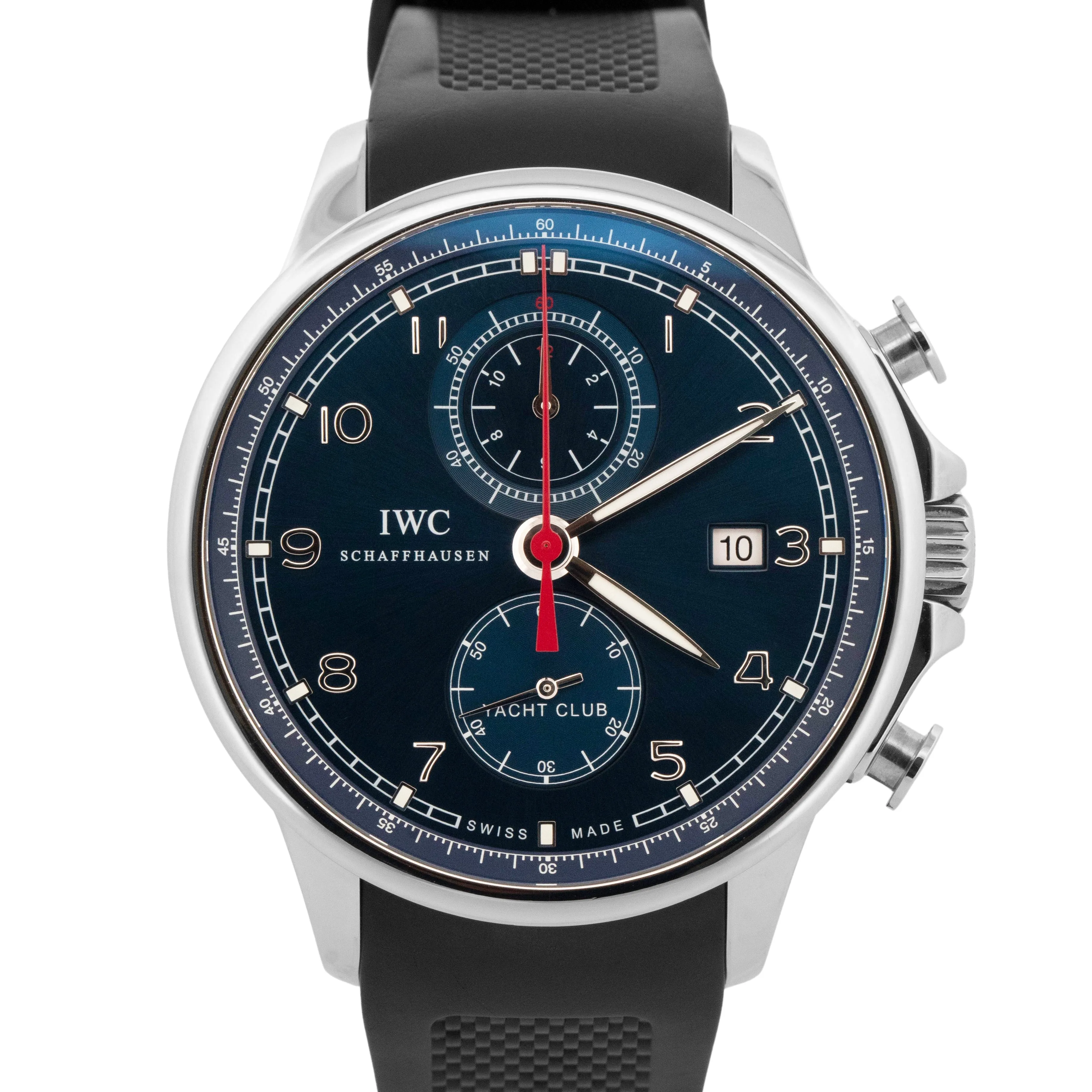 PAPERS IWC Portugieser Yacht Club Chronograph Laureus Blue 45mm IW390213 BOX