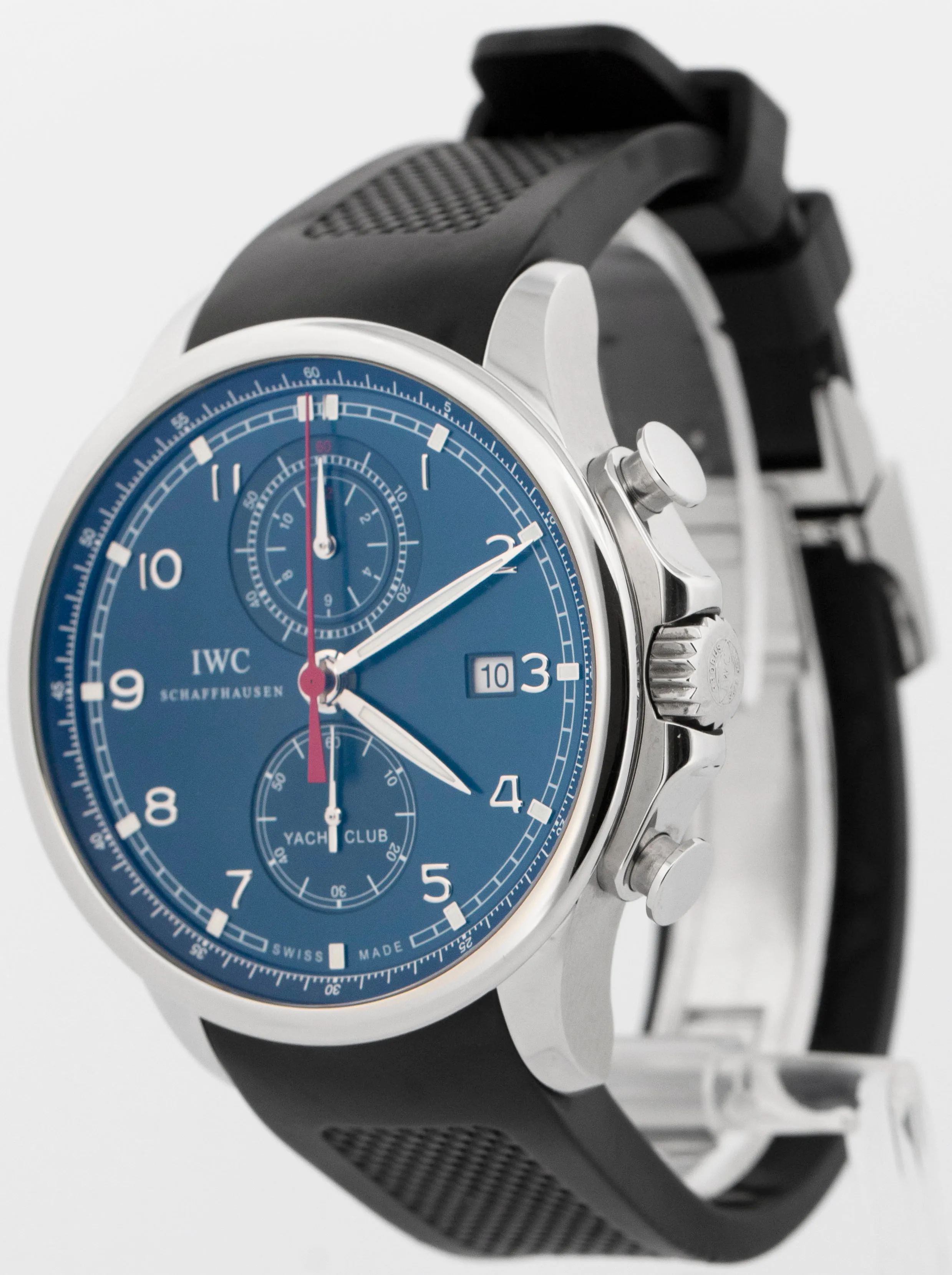 PAPERS IWC Portugieser Yacht Club Chronograph Laureus Blue 45mm IW390213 BOX