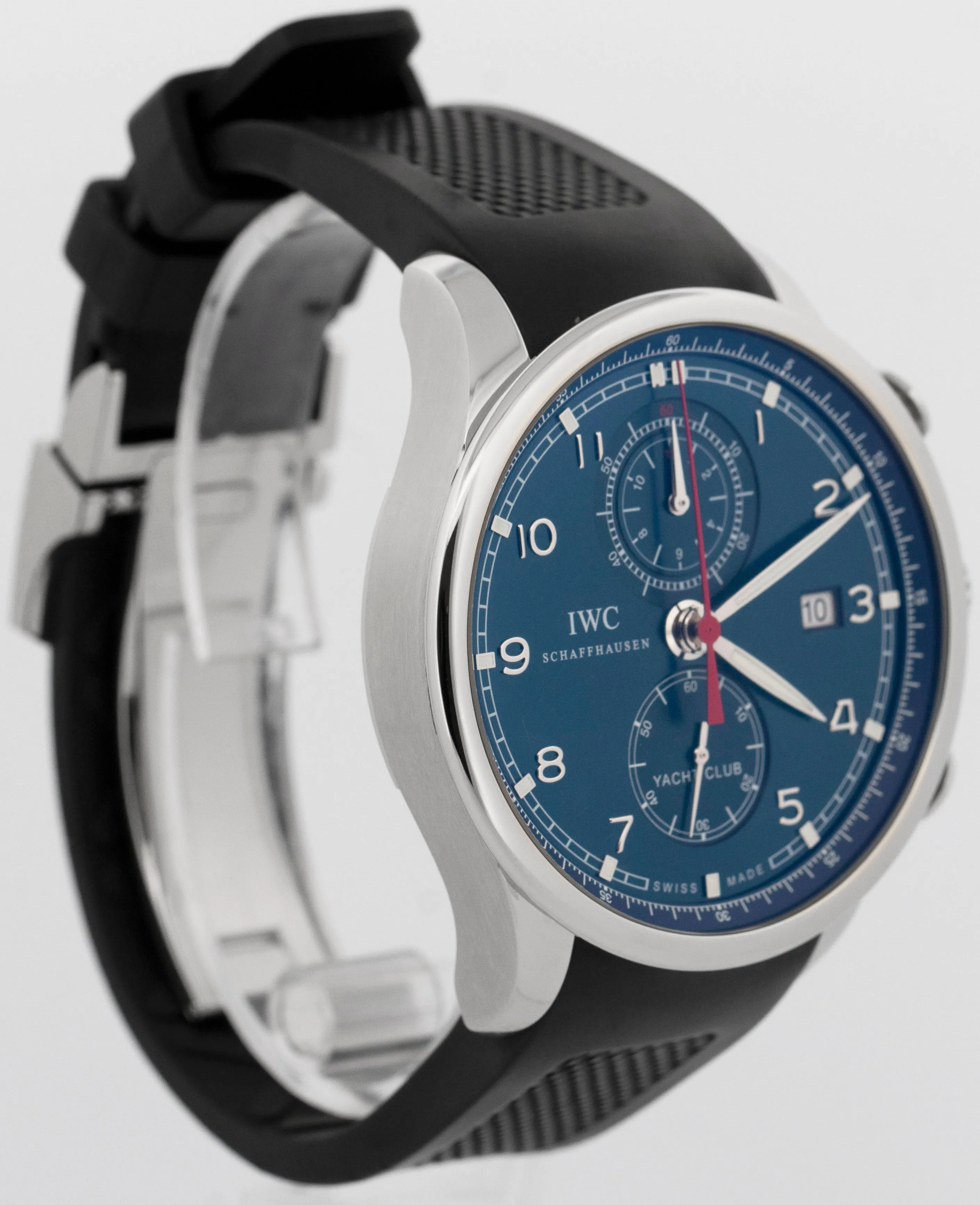 PAPERS IWC Portugieser Yacht Club Chronograph Laureus Blue 45mm IW390213 BOX