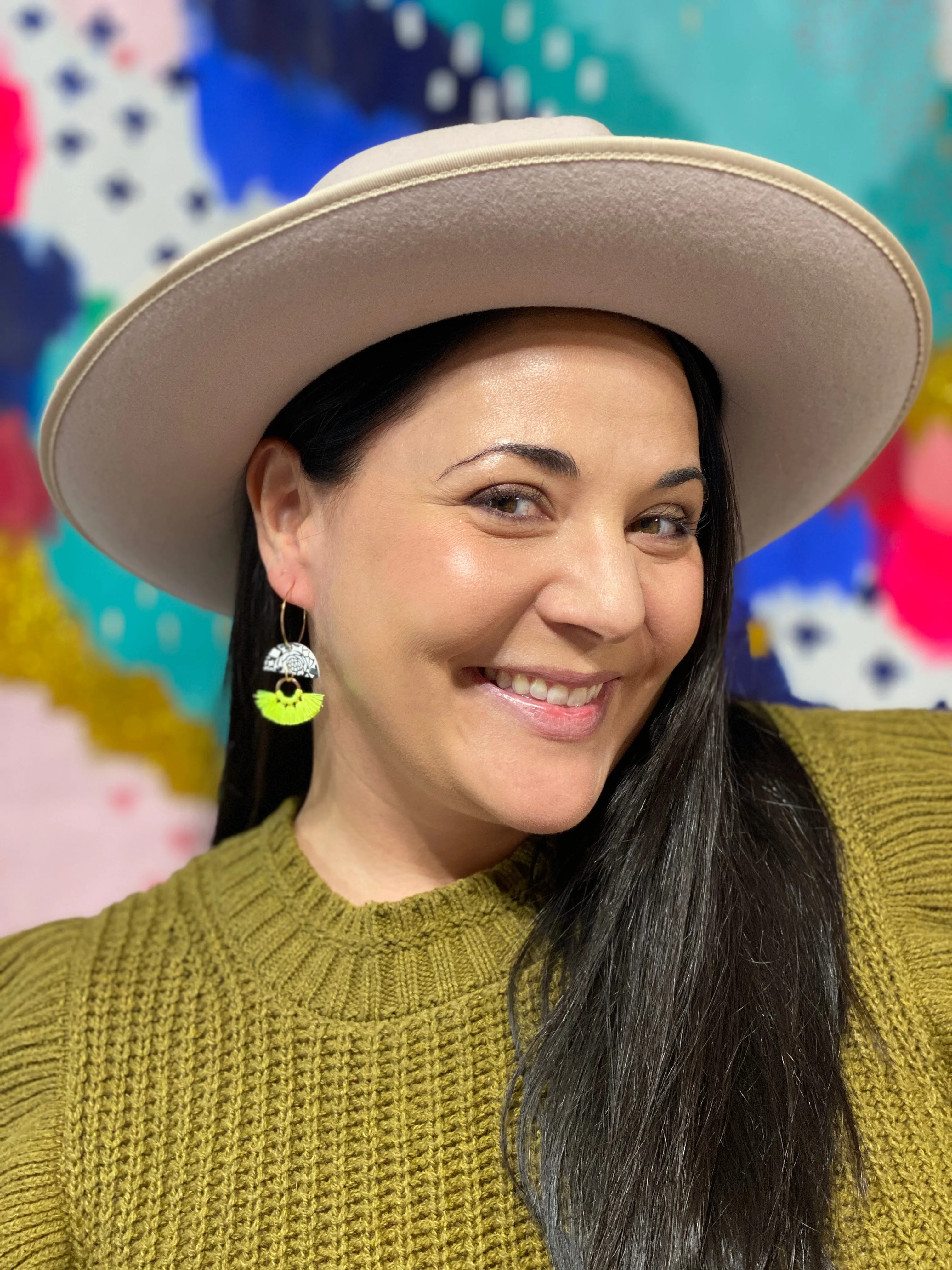 Parker Earrings - B&W Pattern Mix