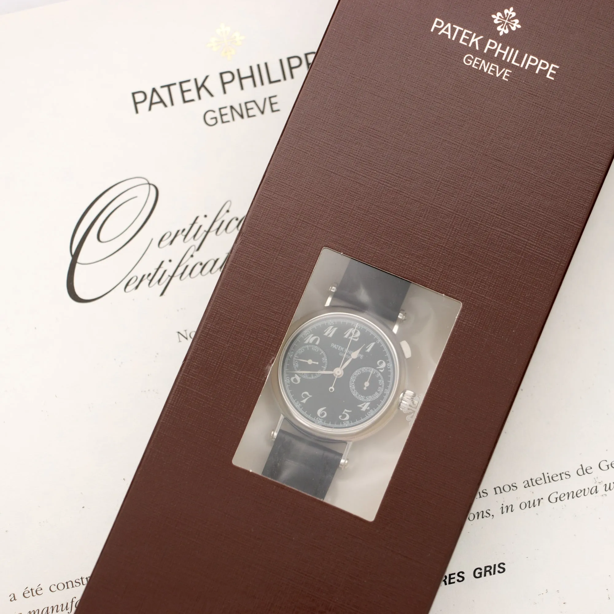 Patek Philippe Platinum Monopusher Split Seconds Chrono Ref. 5959, Double Sealed and Unworn