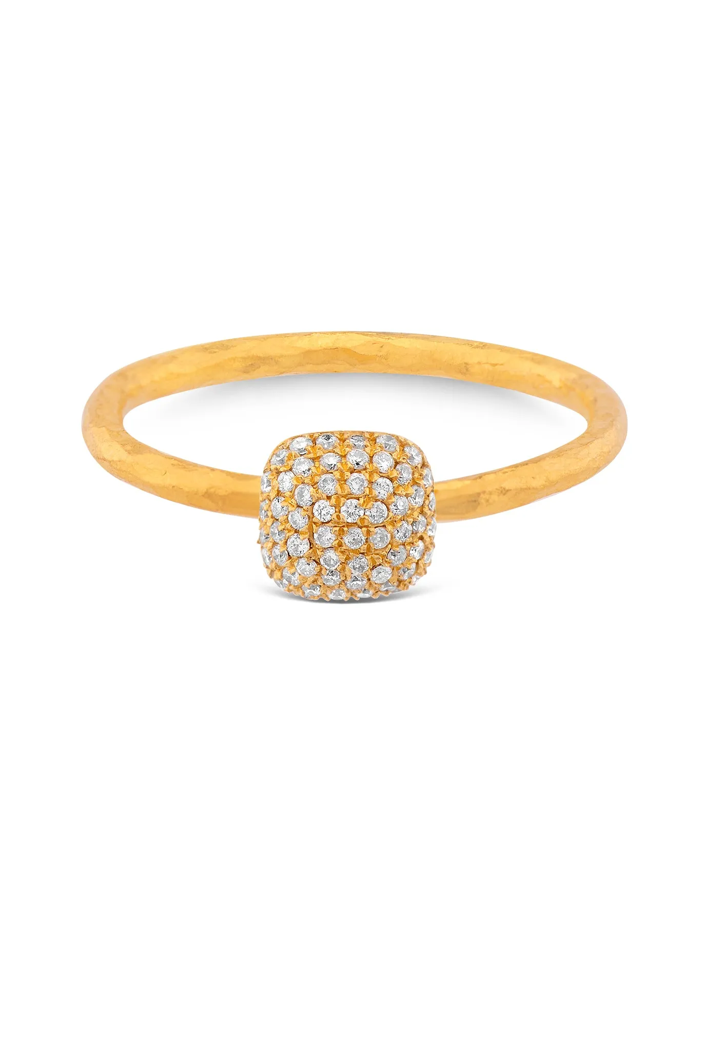 Pave Cushion Ring