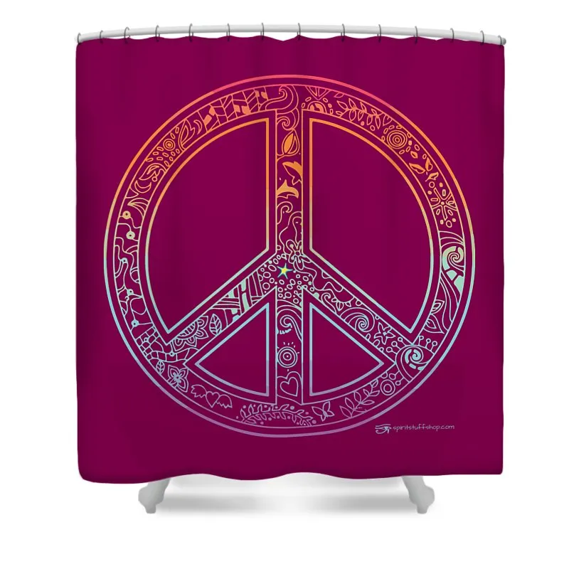 Peace Sign - Shower Curtain