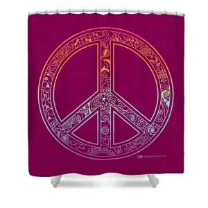 Peace Sign - Shower Curtain
