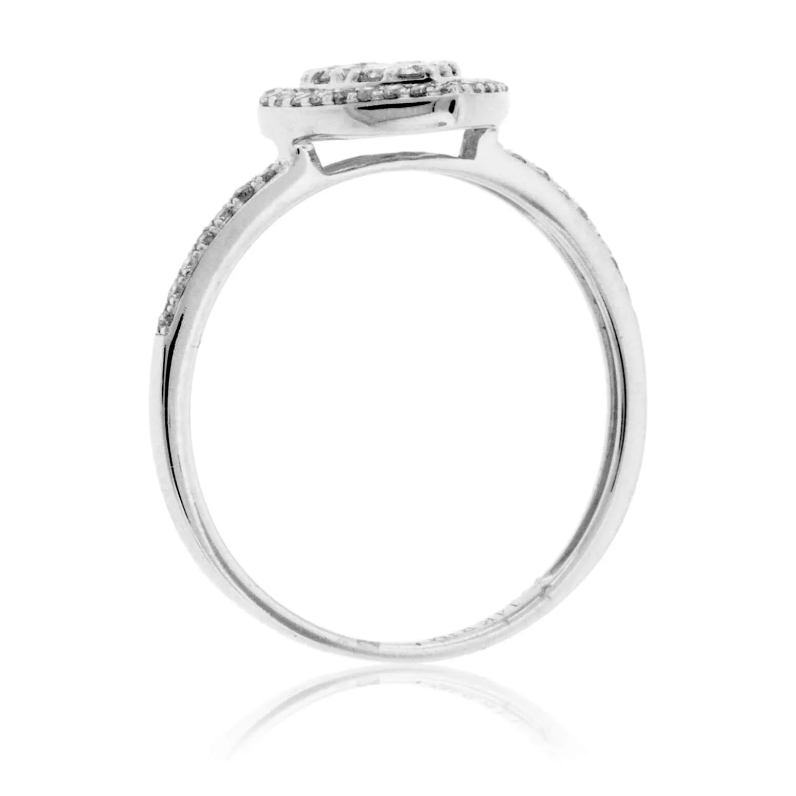 Pear Shaped Diamond Cluster Style Ring