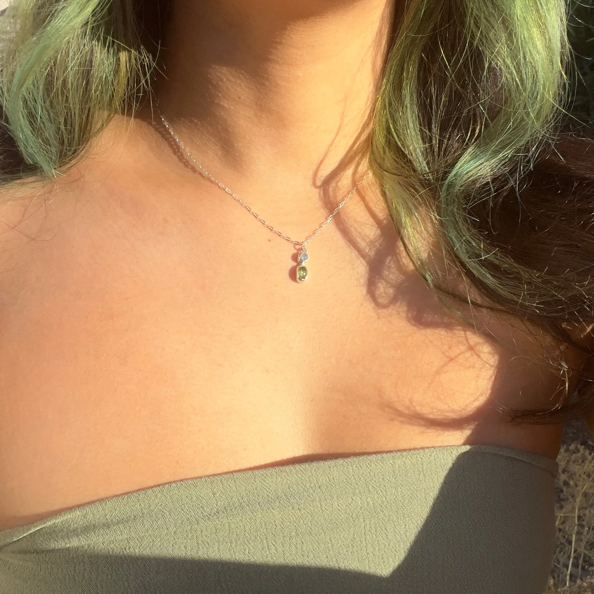 Peridot & Opal Pendant 𓆙