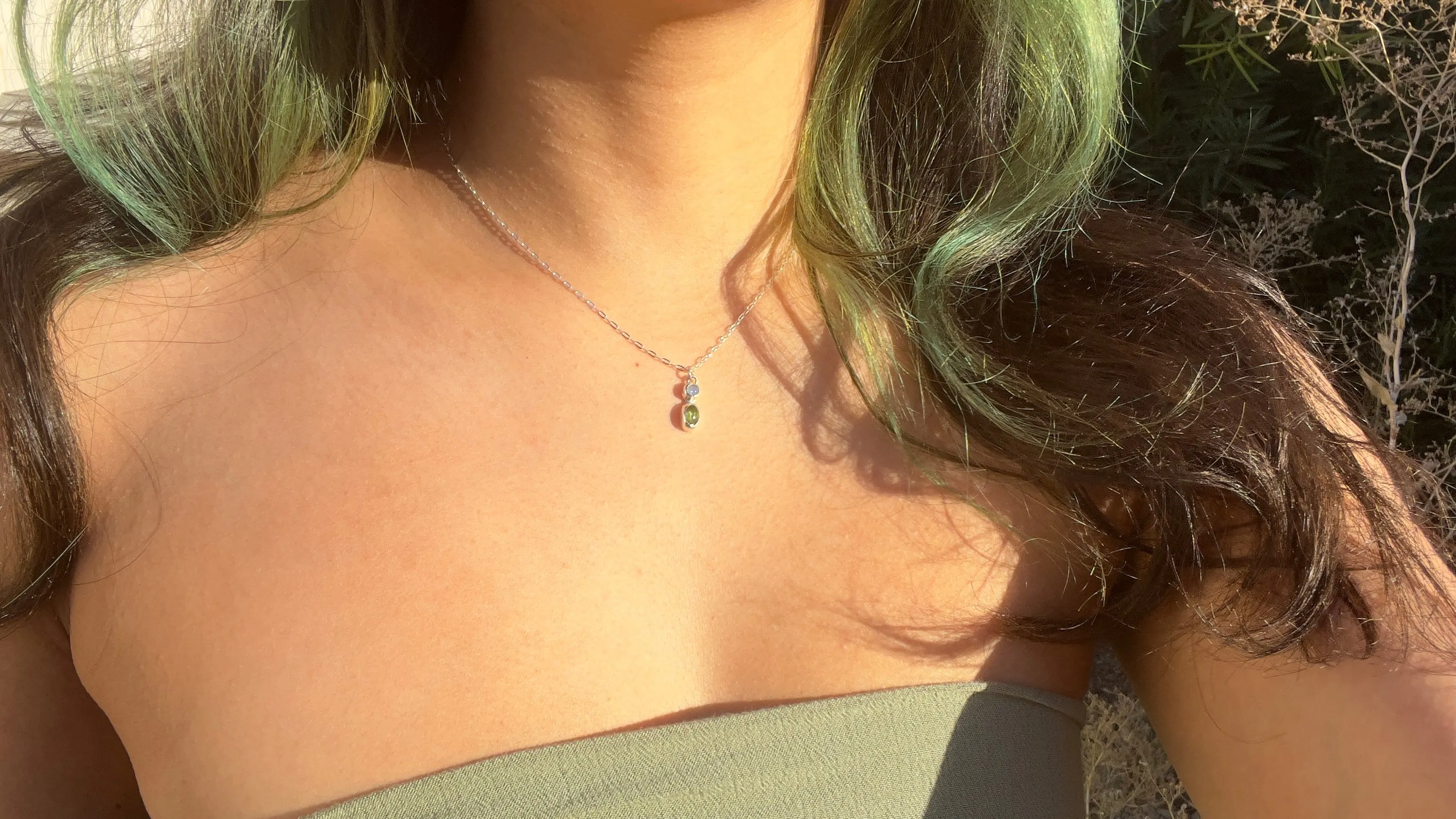 Peridot & Opal Pendant 𓆙