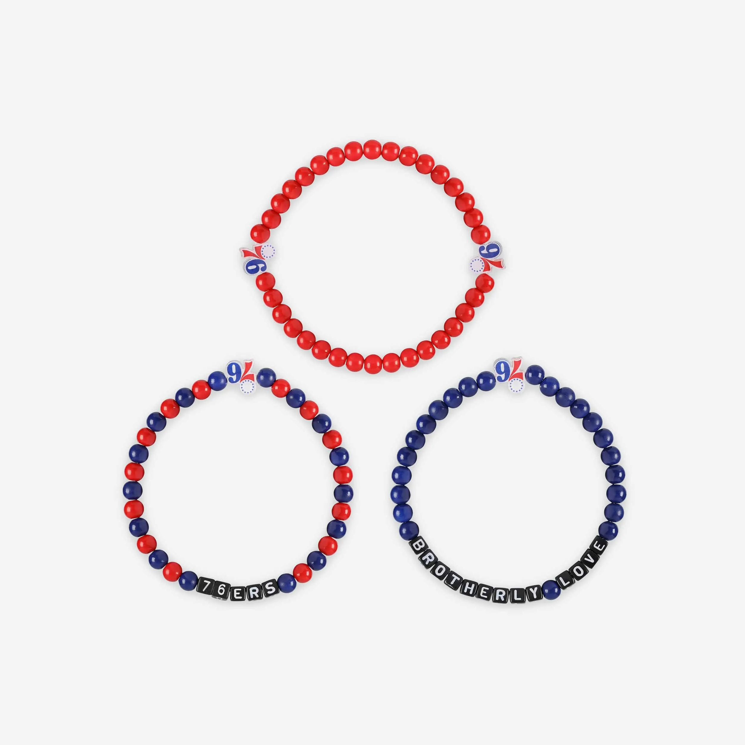Philadelphia 76ers 3 Pack Beaded Friendship Bracelet