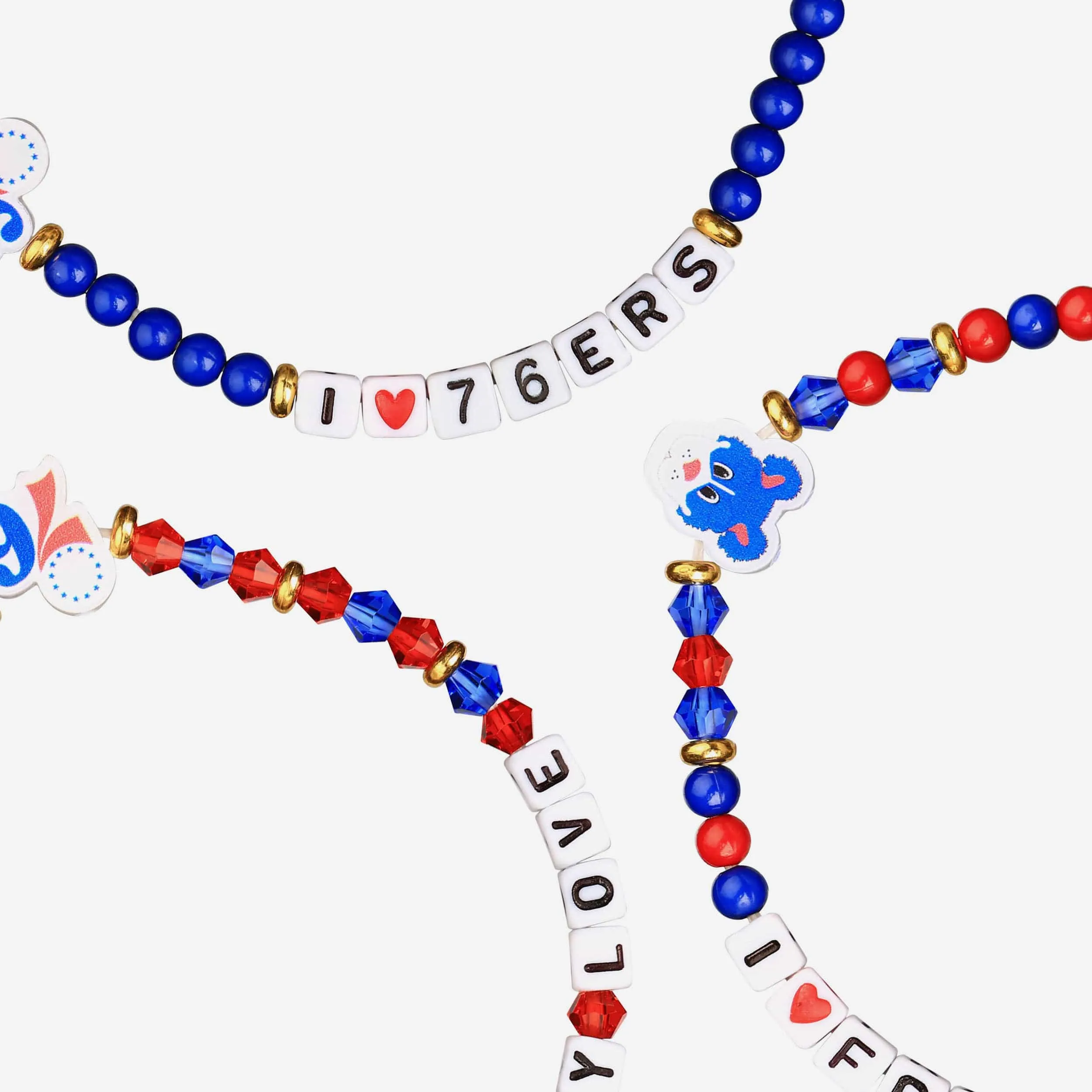 Philadelphia 76ers 3 Pack Friendship Bracelet