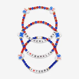 Philadelphia 76ers 3 Pack Friendship Bracelet