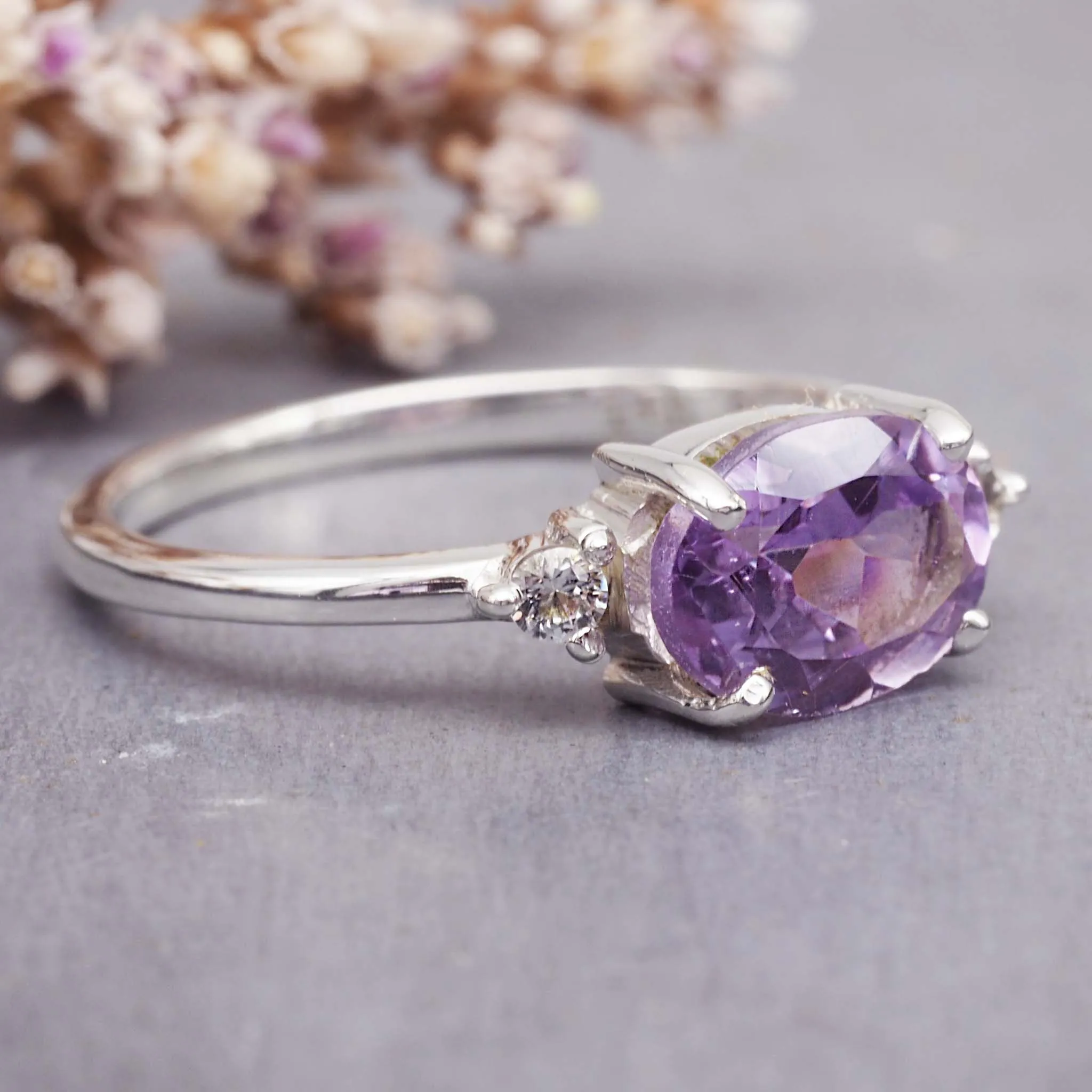 Pink Amethyst Ring