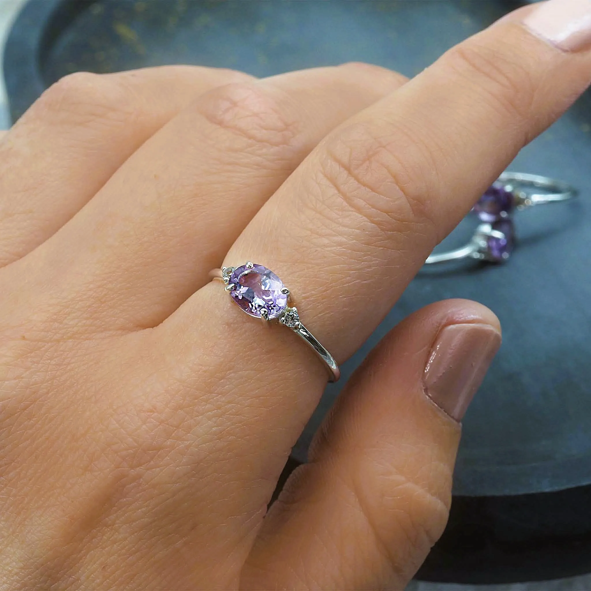 Pink Amethyst Ring