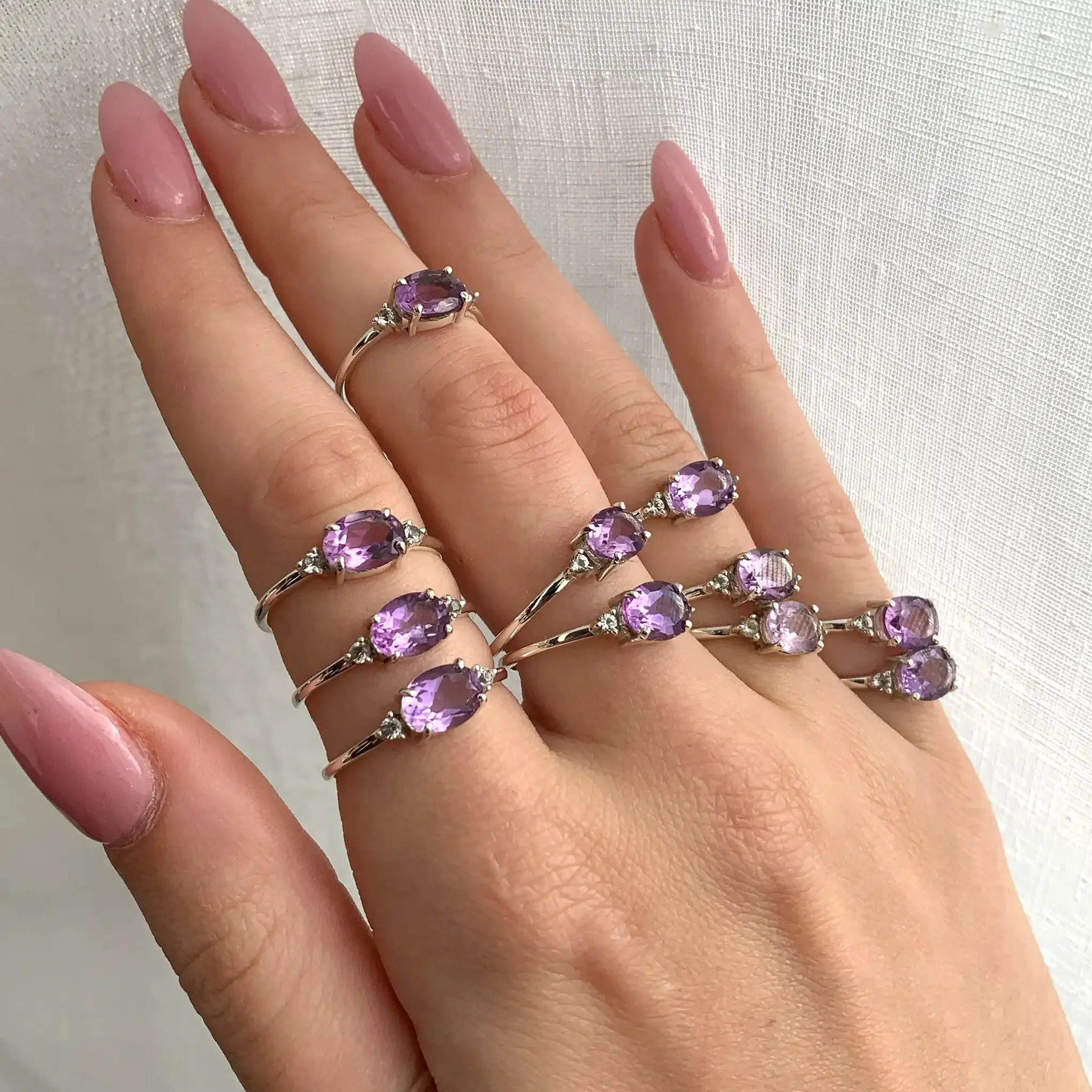 Pink Amethyst Ring