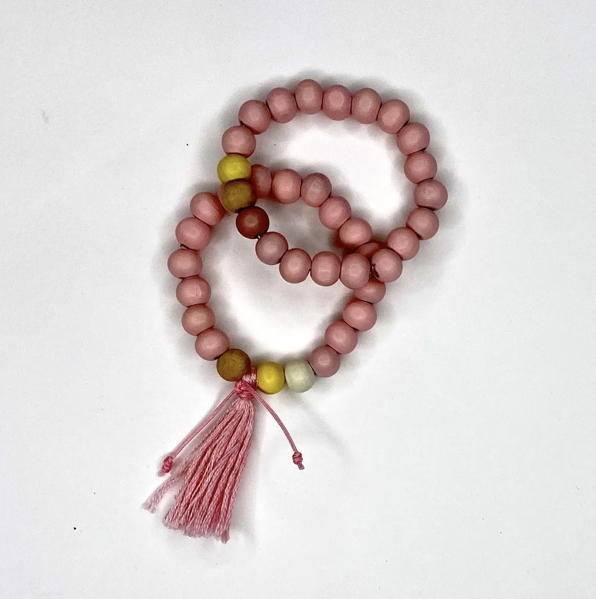 Pink Light Necklace and Bracelets
