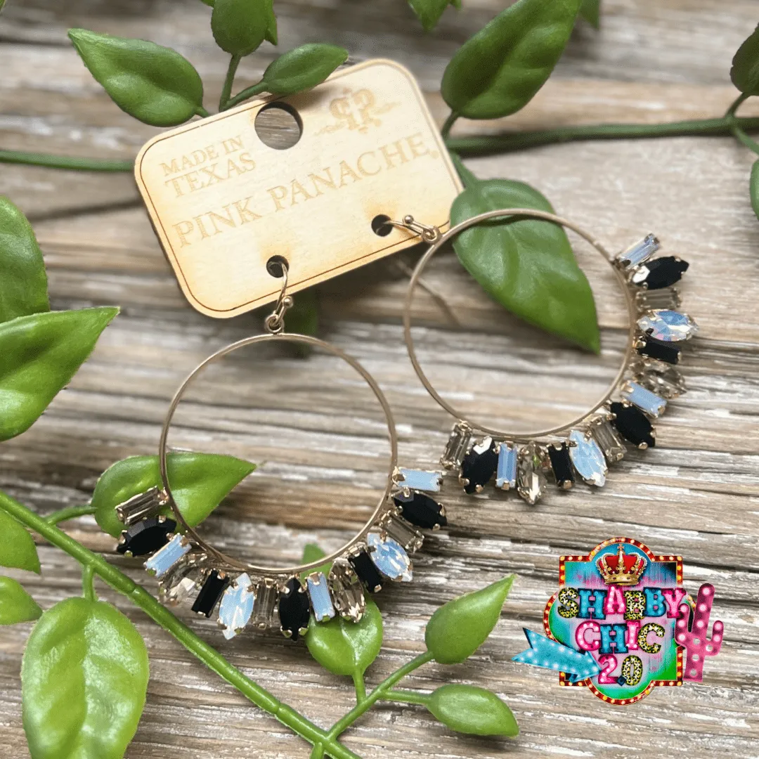 Pink Panache Black Multi Earrings