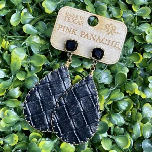 Pink Panache Bling with Black Leather