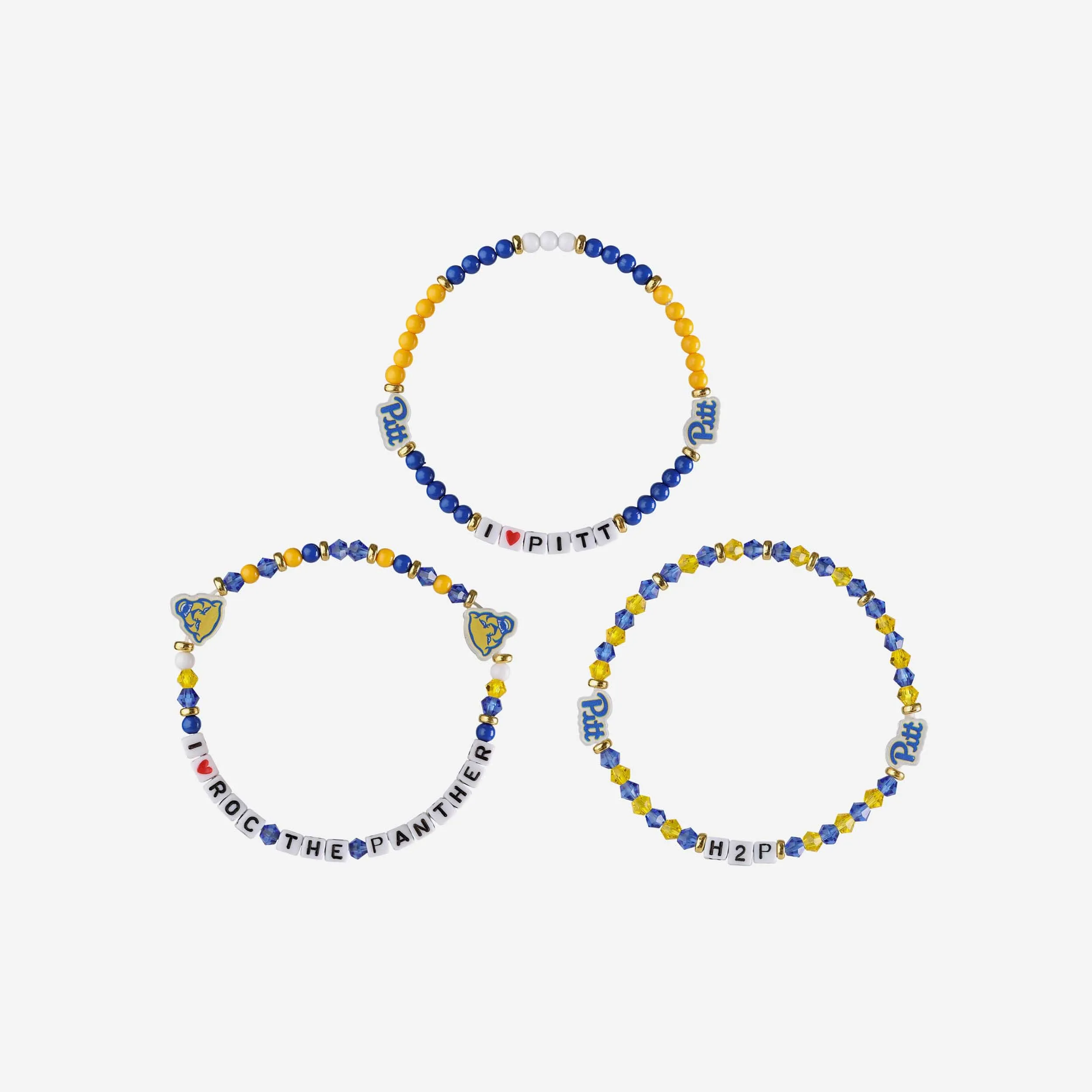 Pittsburgh Panthers 3 Pack Friendship Bracelet