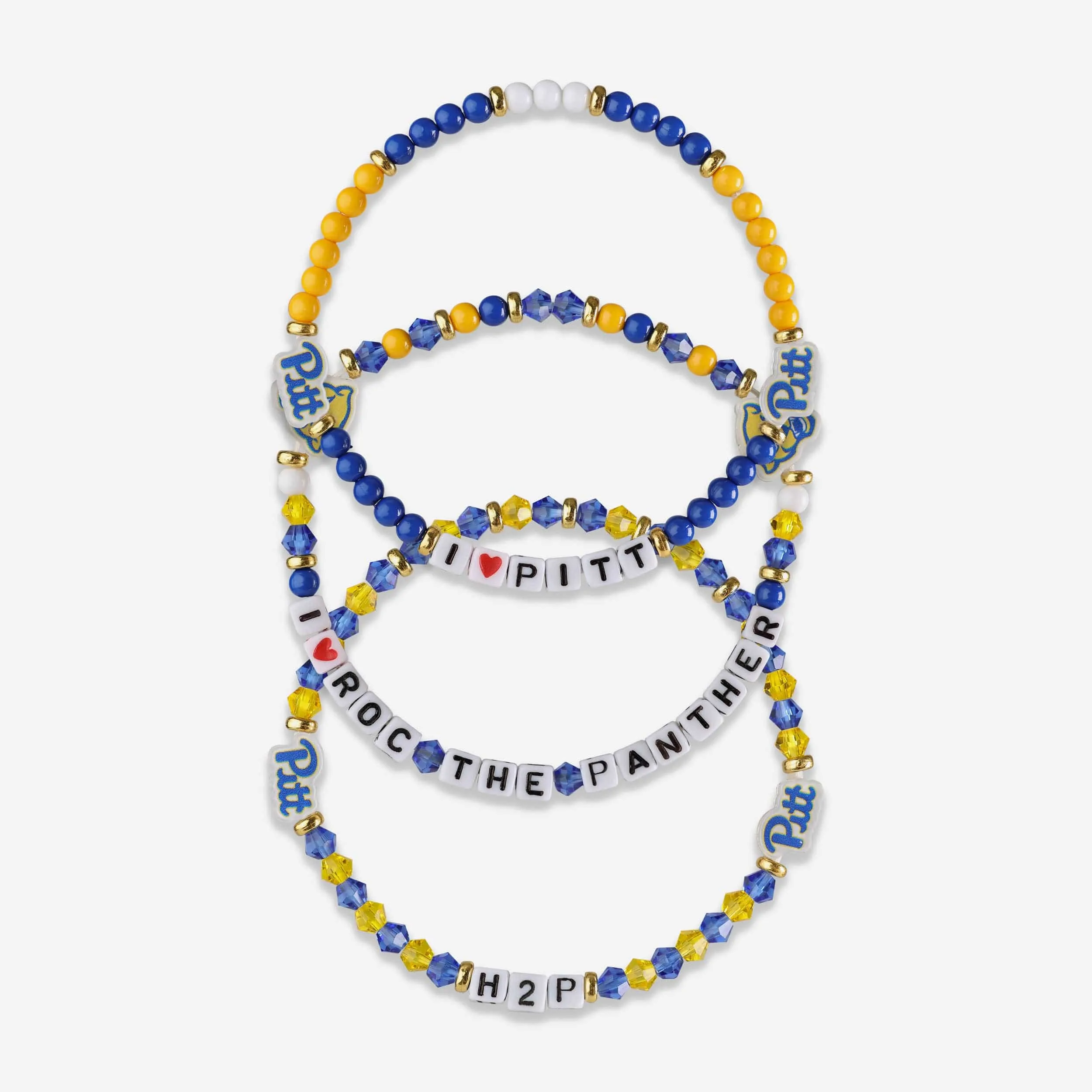 Pittsburgh Panthers 3 Pack Friendship Bracelet
