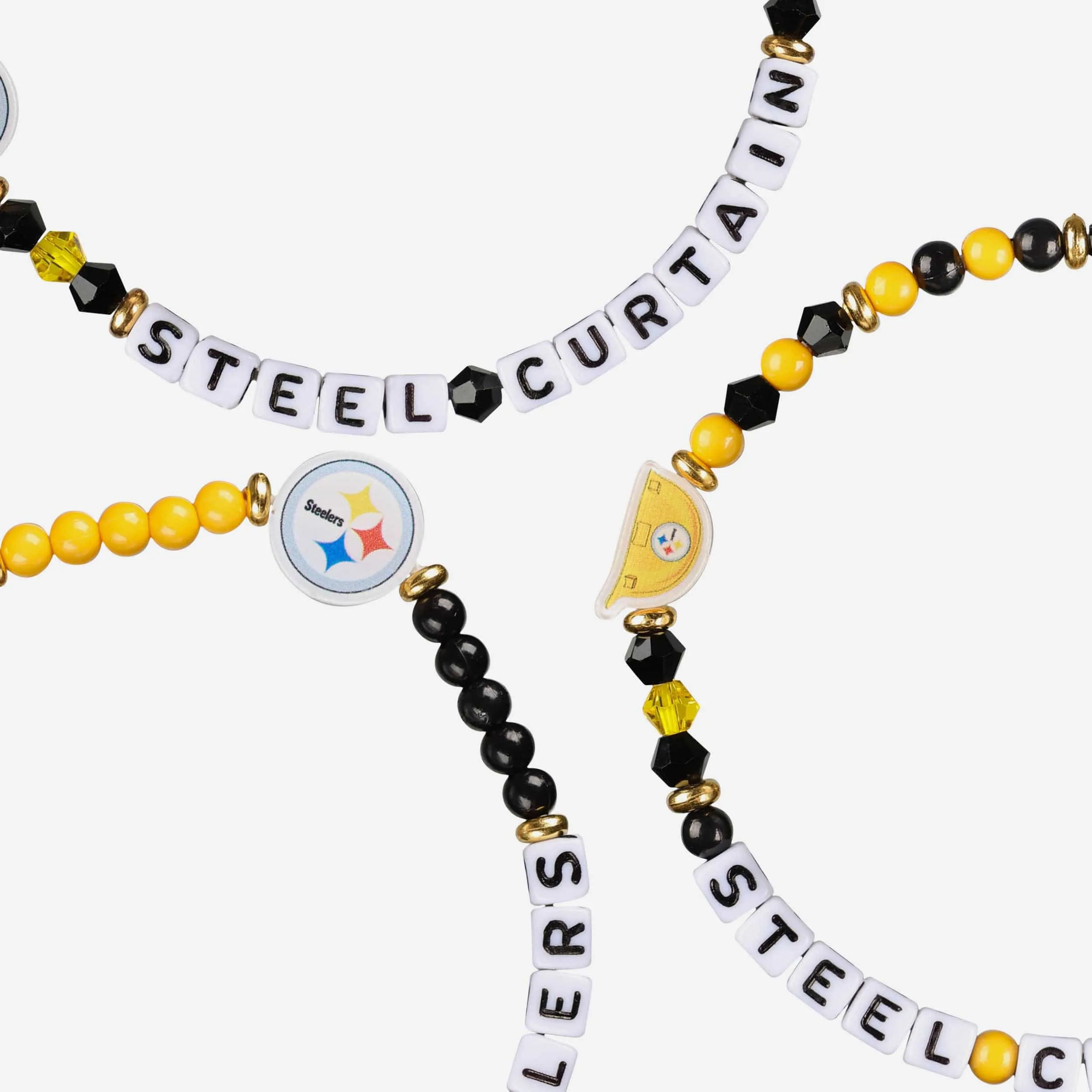 Pittsburgh Steelers 3 Pack Friendship Bracelet