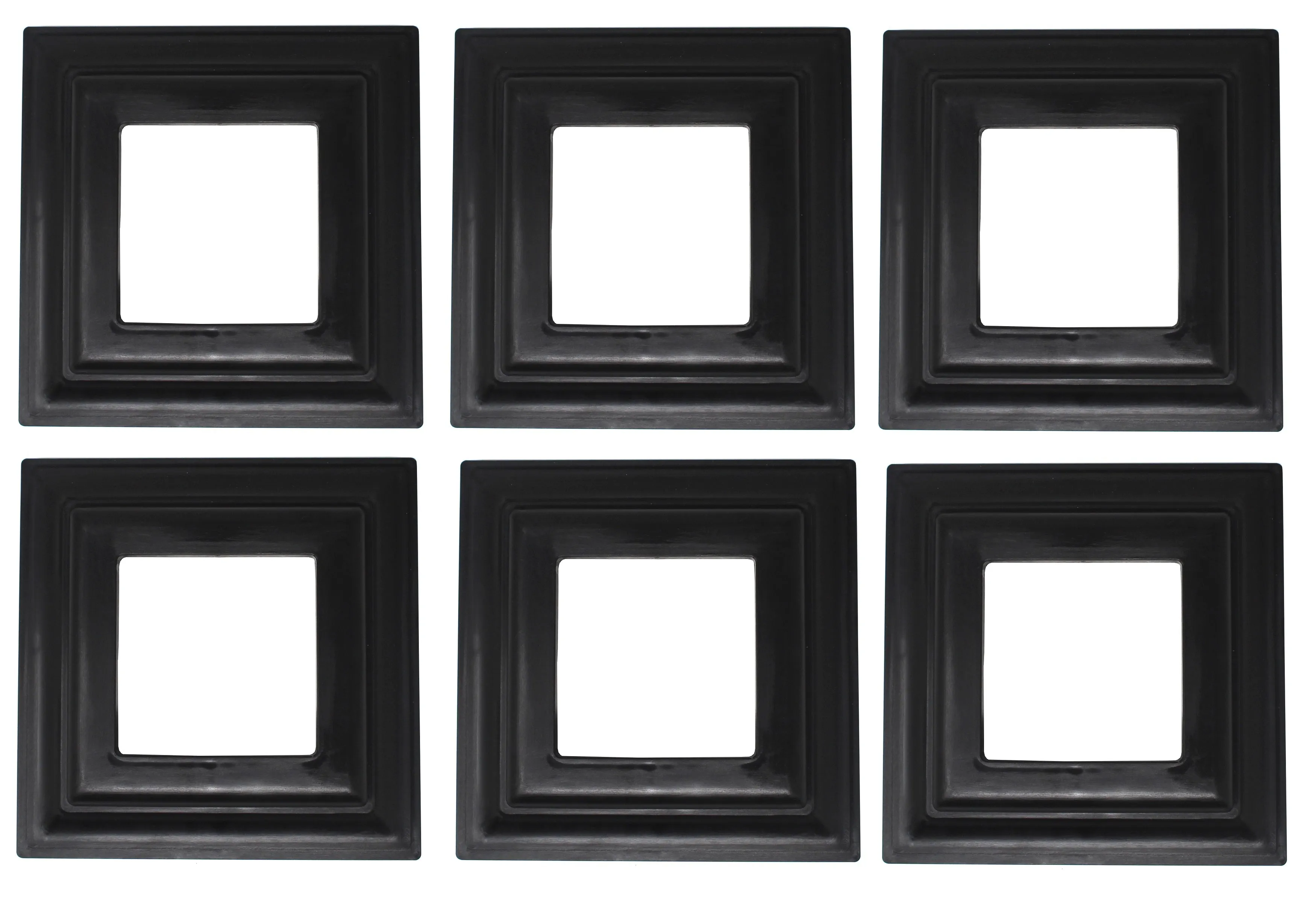Post Trim Ring 3x3 Black Plastic Column Post Base Trim Ring for Columns/Posts on Decks, Porches